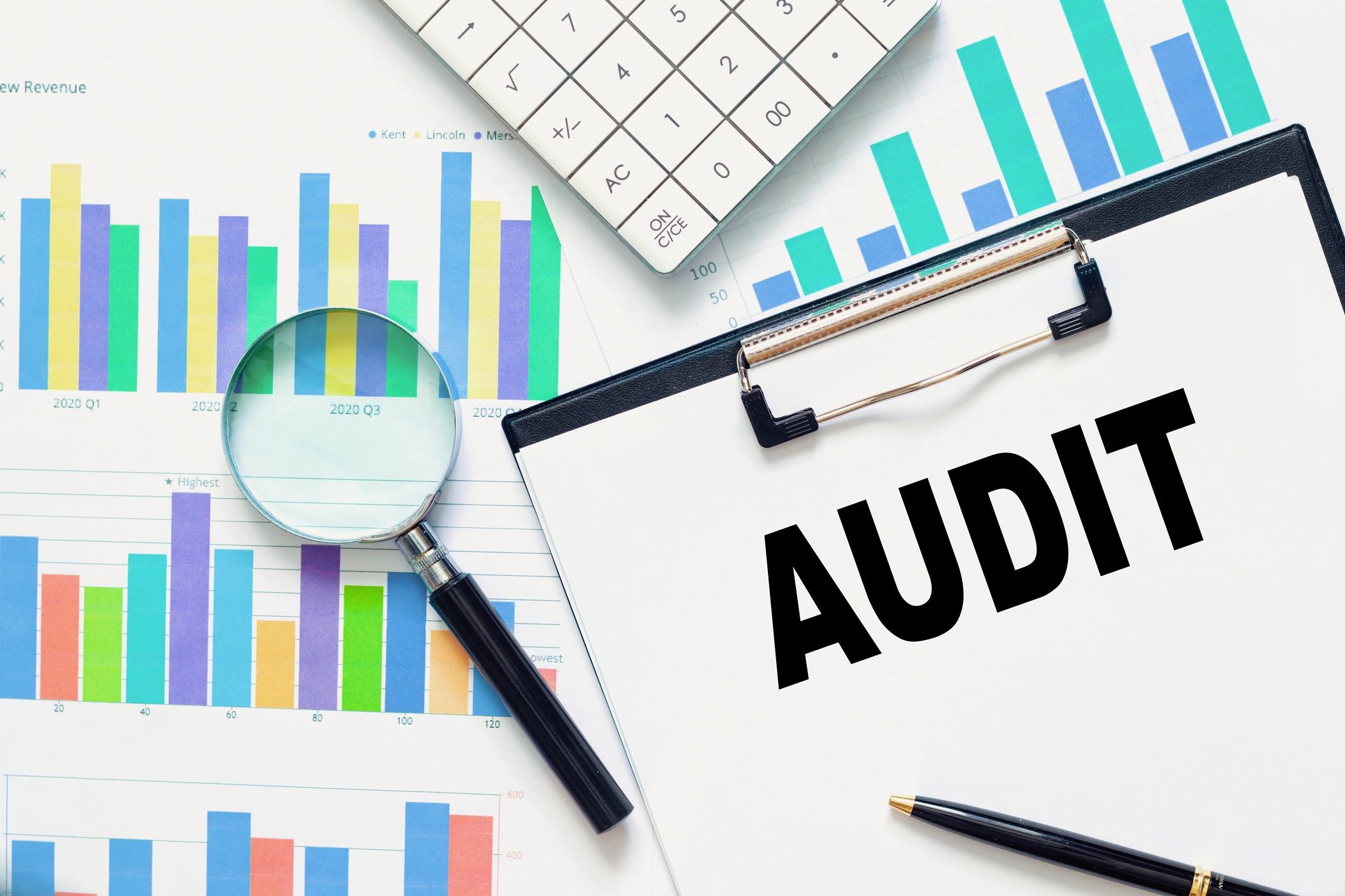 Audit and compliance concept on desk